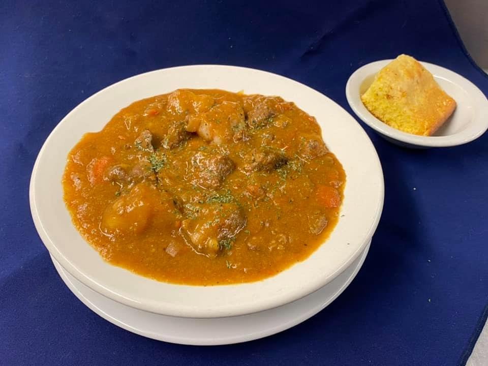 Beef stew at Johnny Dee’s Lounge